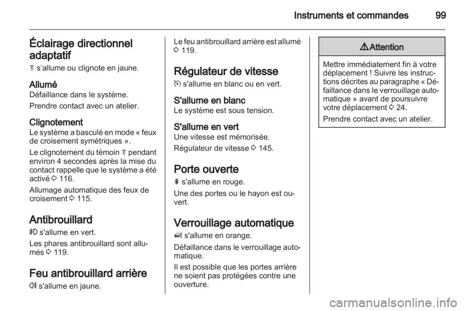 OPEL MERIVA 2011.5  Manuel dutilisation (in French) 