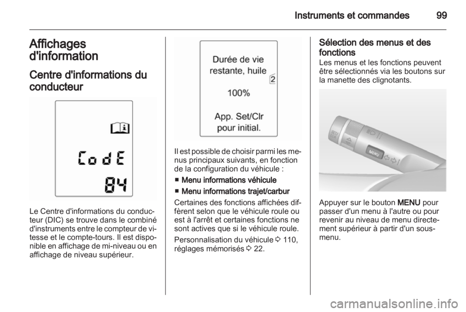 OPEL MERIVA 2012  Manuel dutilisation (in French) 
