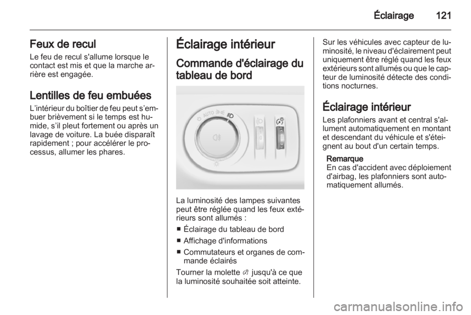 OPEL MERIVA 2012  Manuel dutilisation (in French) 