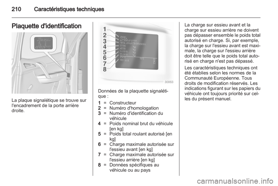 OPEL MERIVA 2012  Manuel dutilisation (in French) 