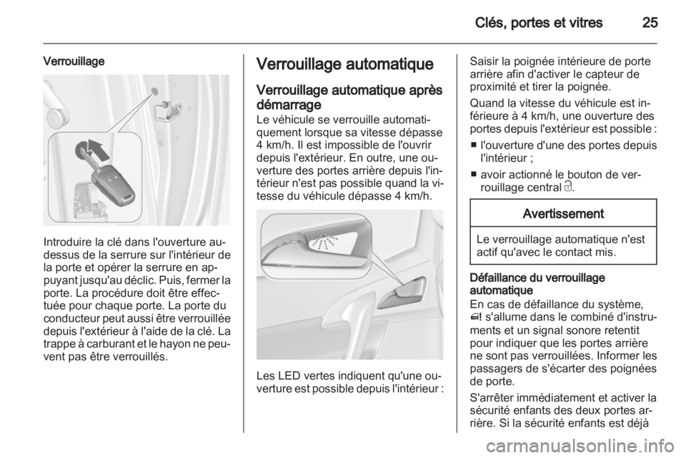 OPEL MERIVA 2012  Manuel dutilisation (in French) 