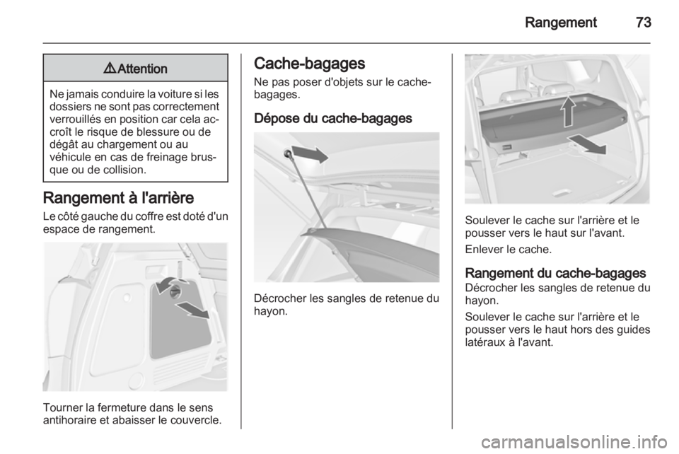 OPEL MERIVA 2012  Manuel dutilisation (in French) 