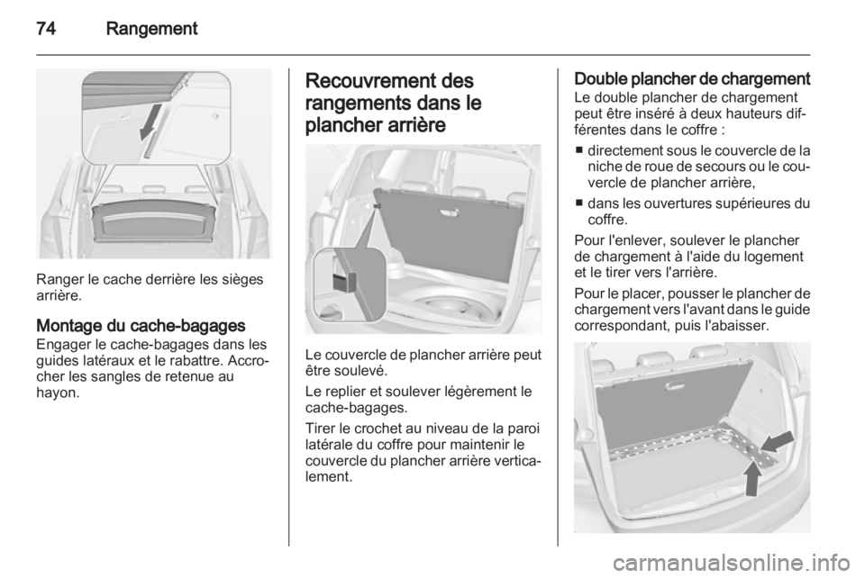 OPEL MERIVA 2012  Manuel dutilisation (in French) 