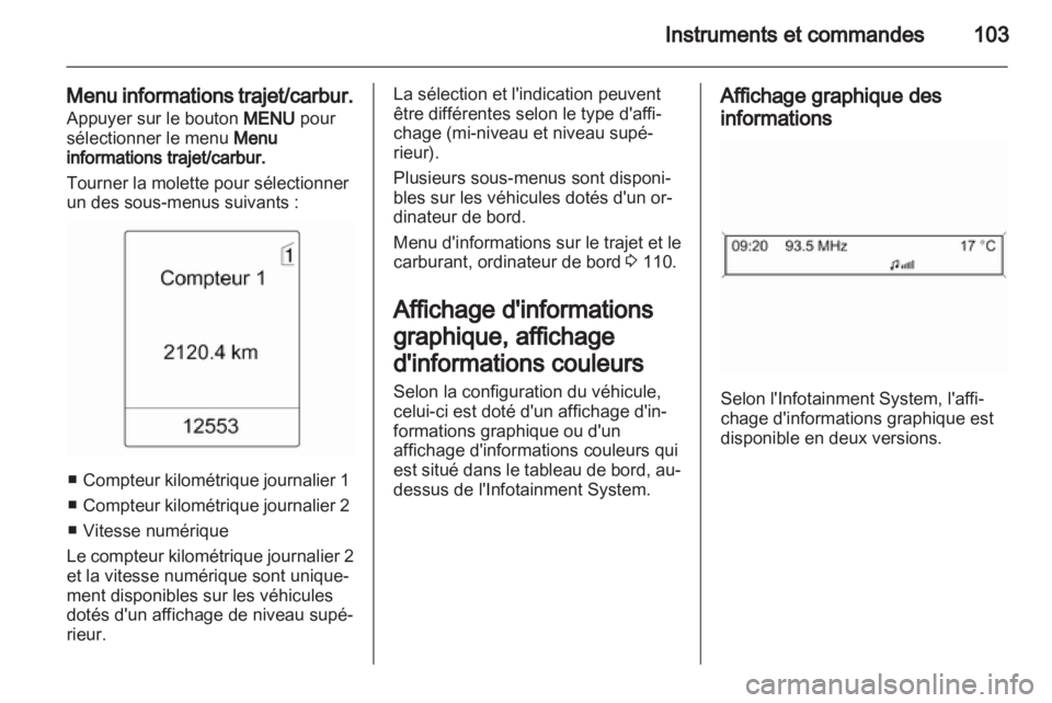 OPEL MERIVA 2012.5  Manuel dutilisation (in French) 