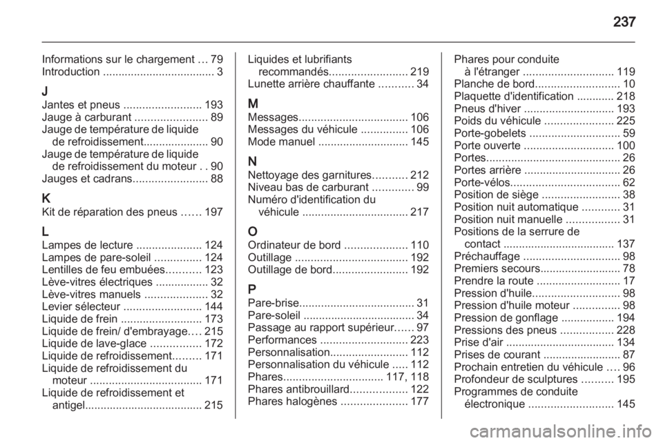 OPEL MERIVA 2012.5  Manuel dutilisation (in French) 