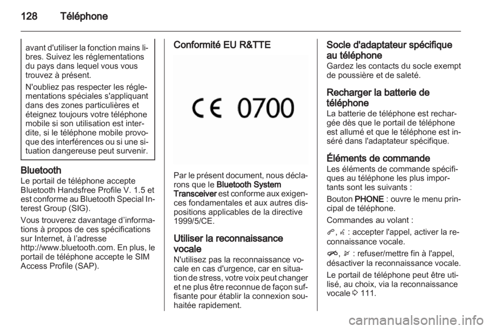 OPEL MERIVA 2013  Manuel multimédia (in French) 
