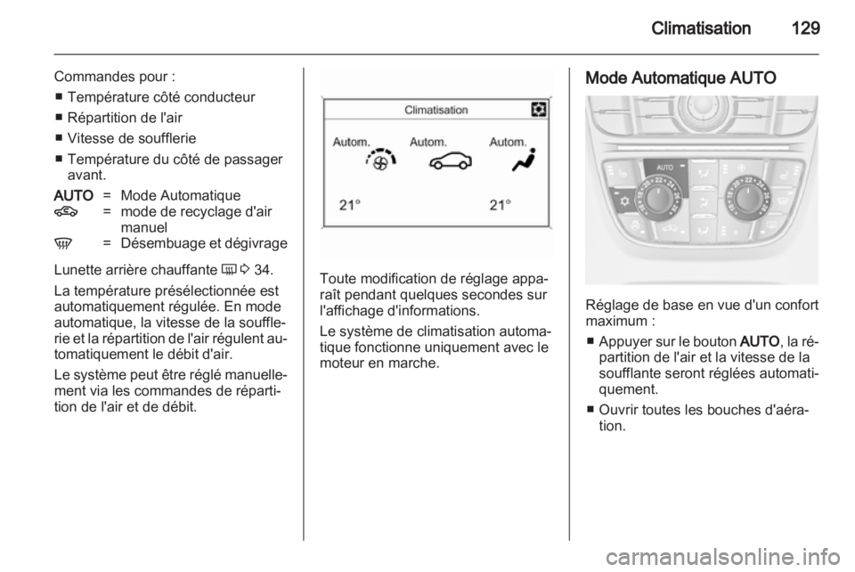 OPEL MERIVA 2013  Manuel dutilisation (in French) 