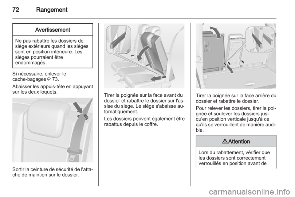 OPEL MERIVA 2013  Manuel dutilisation (in French) 