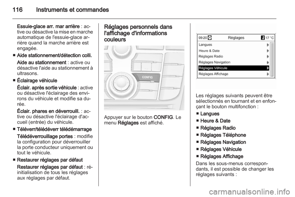 OPEL MERIVA 2013.5  Manuel dutilisation (in French) 