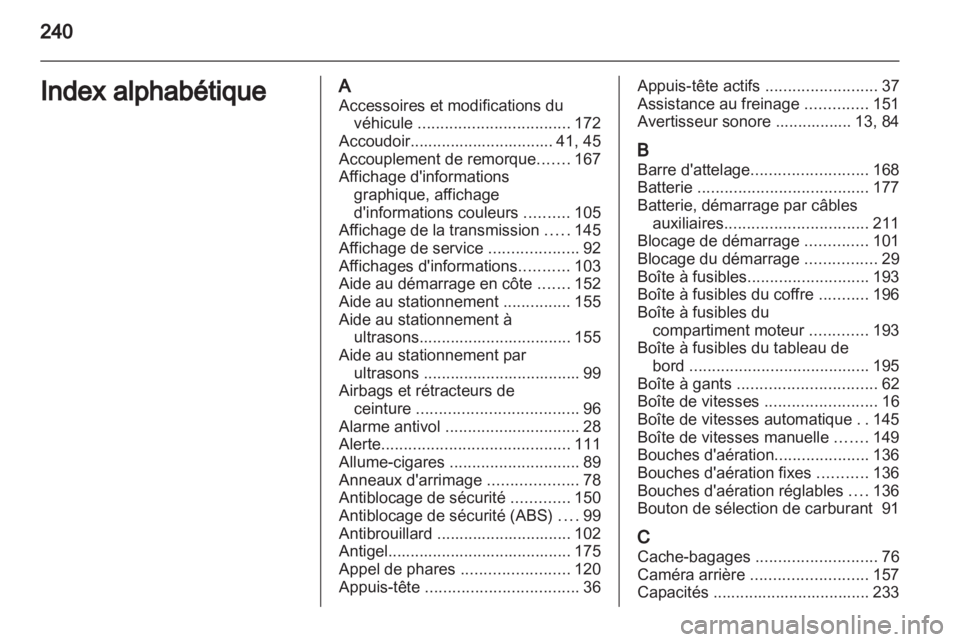 OPEL MERIVA 2013.5  Manuel dutilisation (in French) 