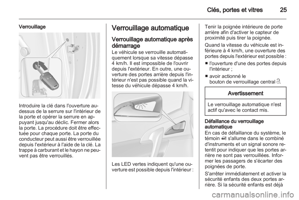 OPEL MERIVA 2013.5  Manuel dutilisation (in French) 