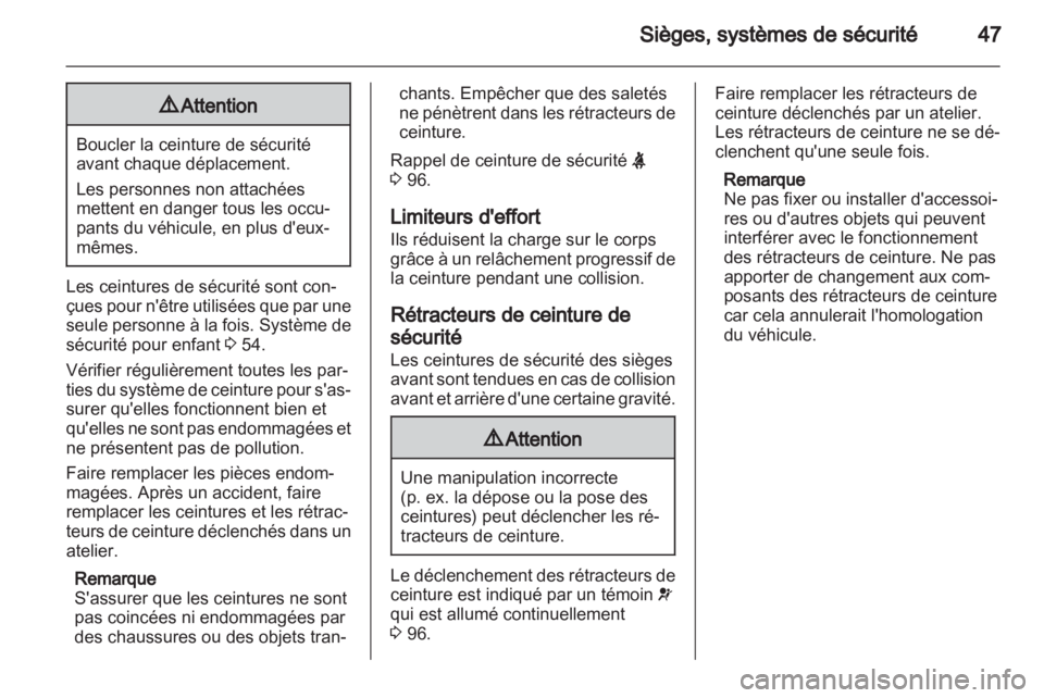 OPEL MERIVA 2013.5  Manuel dutilisation (in French) 