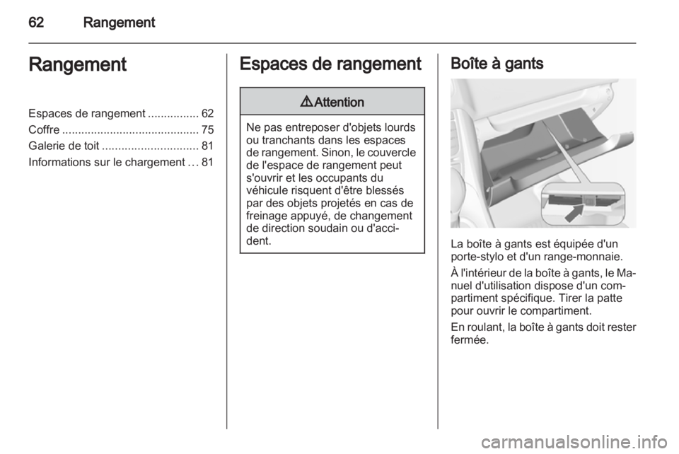 OPEL MERIVA 2013.5  Manuel dutilisation (in French) 