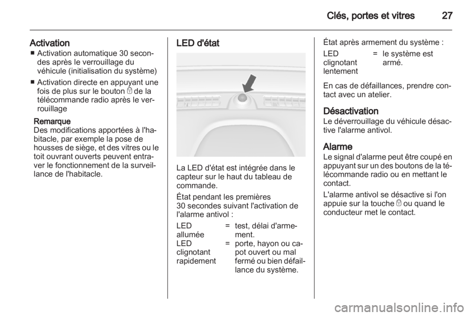 OPEL MOKKA 2013  Manuel dutilisation (in French) 