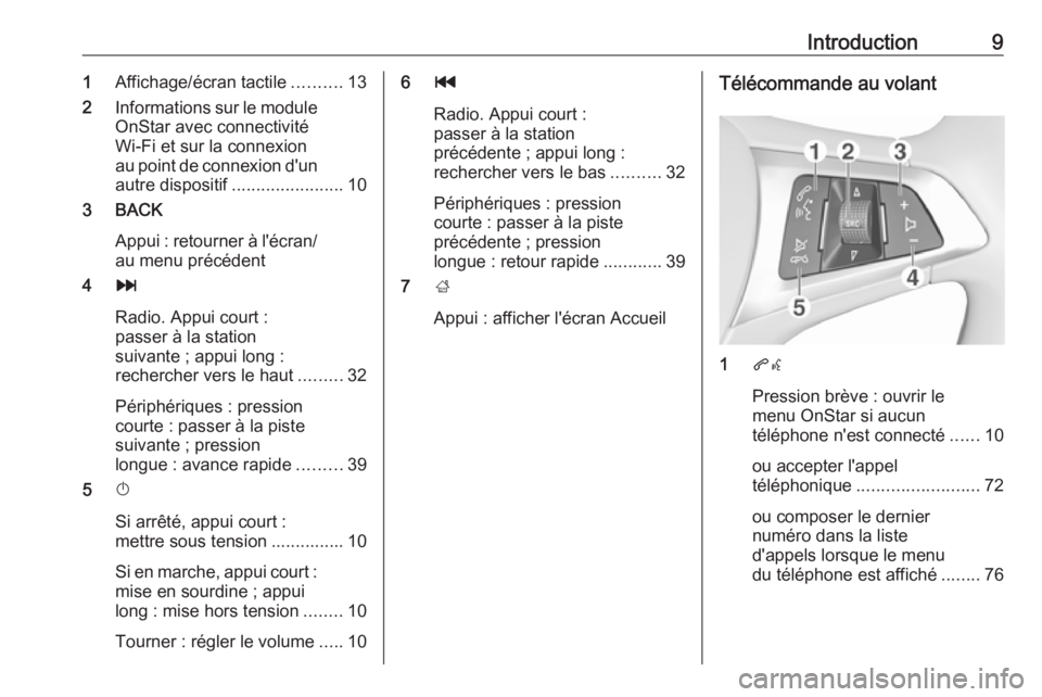 OPEL MOKKA X 2018 Manuel dutilisation (in French) Introduction91Affichage/écran tactile ..........13
2 Informations sur le module
OnStar avec connectivité
Wi-Fi et sur la connexion
au point de connexion d'un
autre dispositif ................... OPEL MOKKA X 2018 Manuel dutilisation (in French) Introduction91Affichage/écran tactile ..........13
2 Informations sur le module
OnStar avec connectivité
Wi-Fi et sur la connexion
au point de connexion d'un
autre dispositif ...................