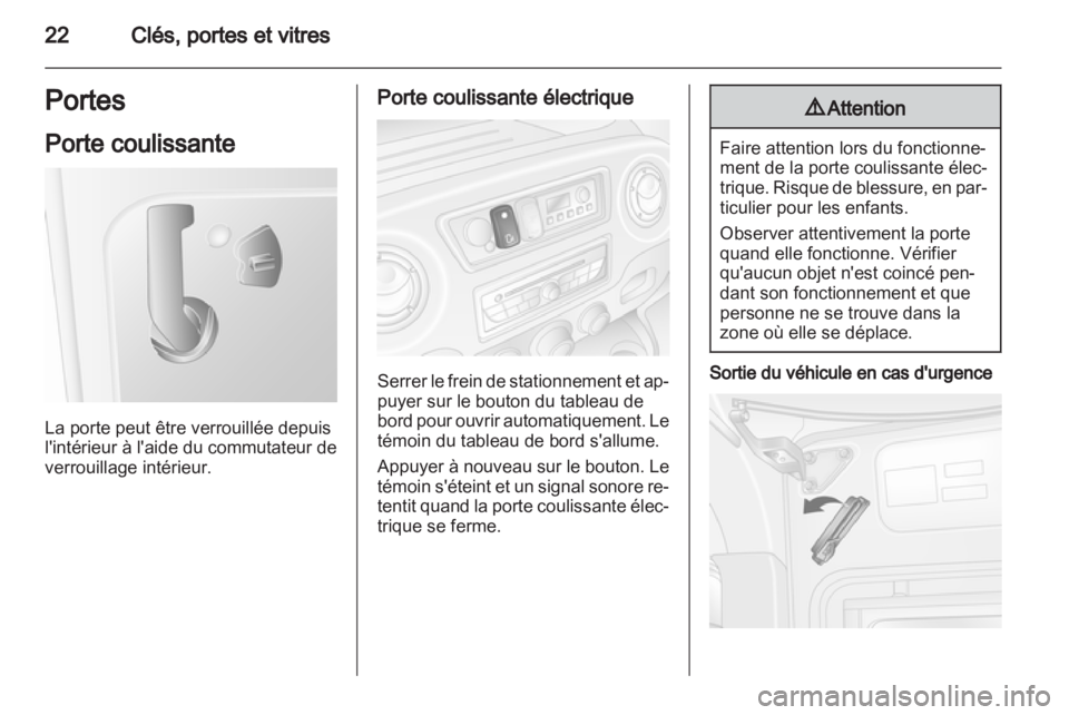 OPEL MOVANO_B 2011.5  Manuel dutilisation (in French) 