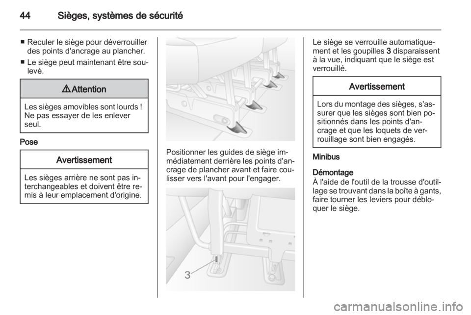 OPEL MOVANO_B 2013.5  Manuel dutilisation (in French) 
