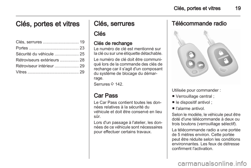 OPEL VIVARO 2011  Manuel dutilisation (in French) 