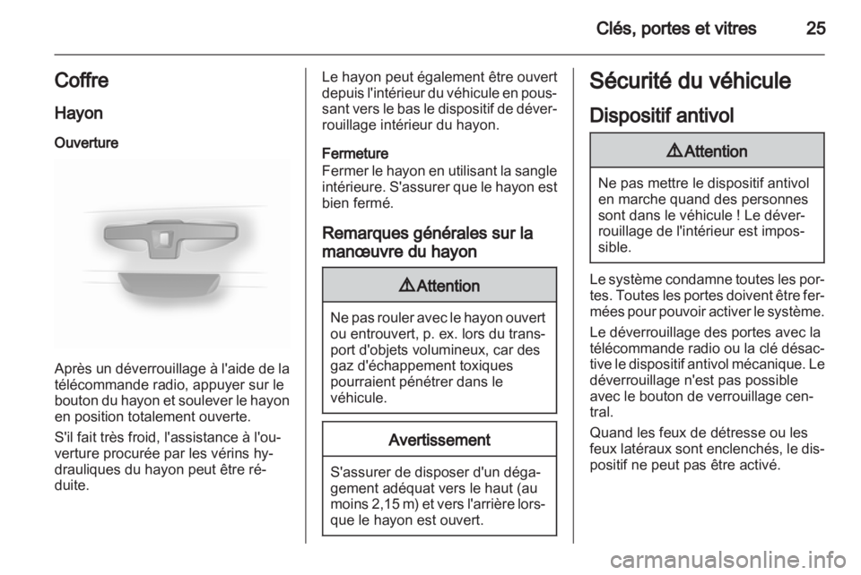 OPEL VIVARO 2011  Manuel dutilisation (in French) 