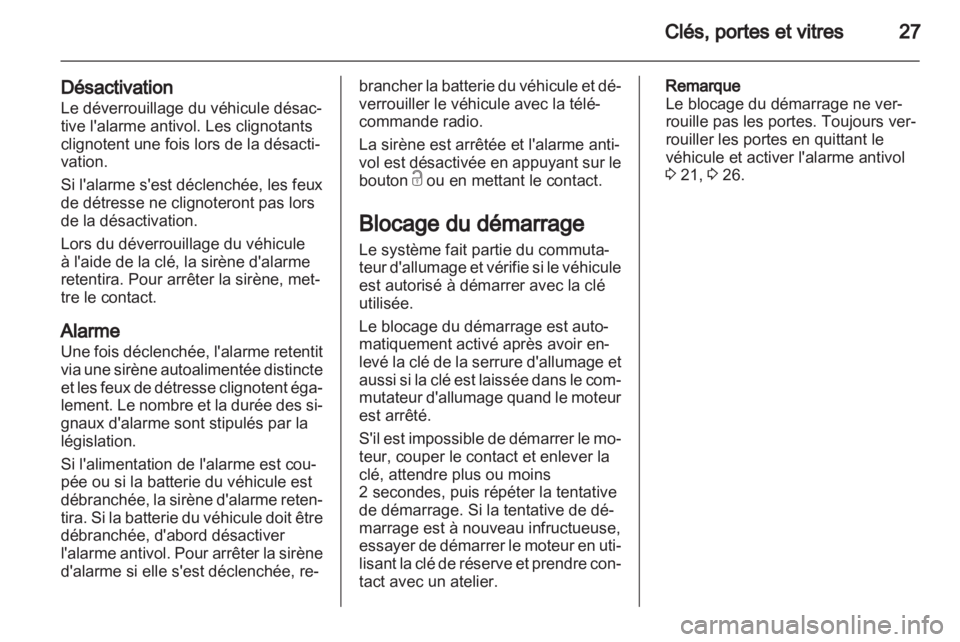 OPEL VIVARO 2011  Manuel dutilisation (in French) 