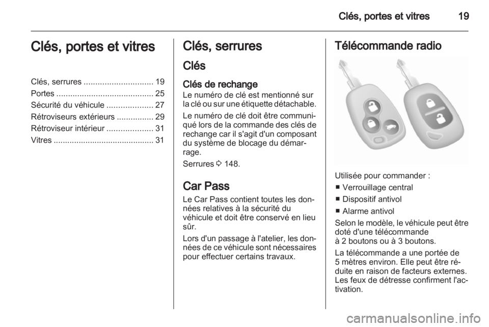 OPEL VIVARO 2012  Manuel dutilisation (in French) 