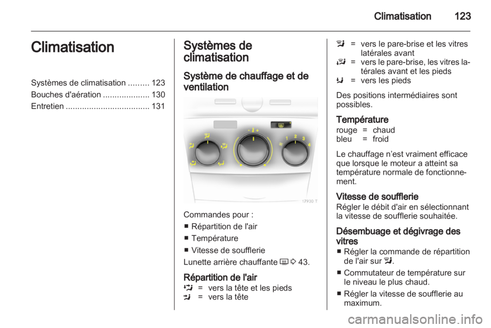 OPEL ZAFIRA 2010.5  Manuel dutilisation (in French) 