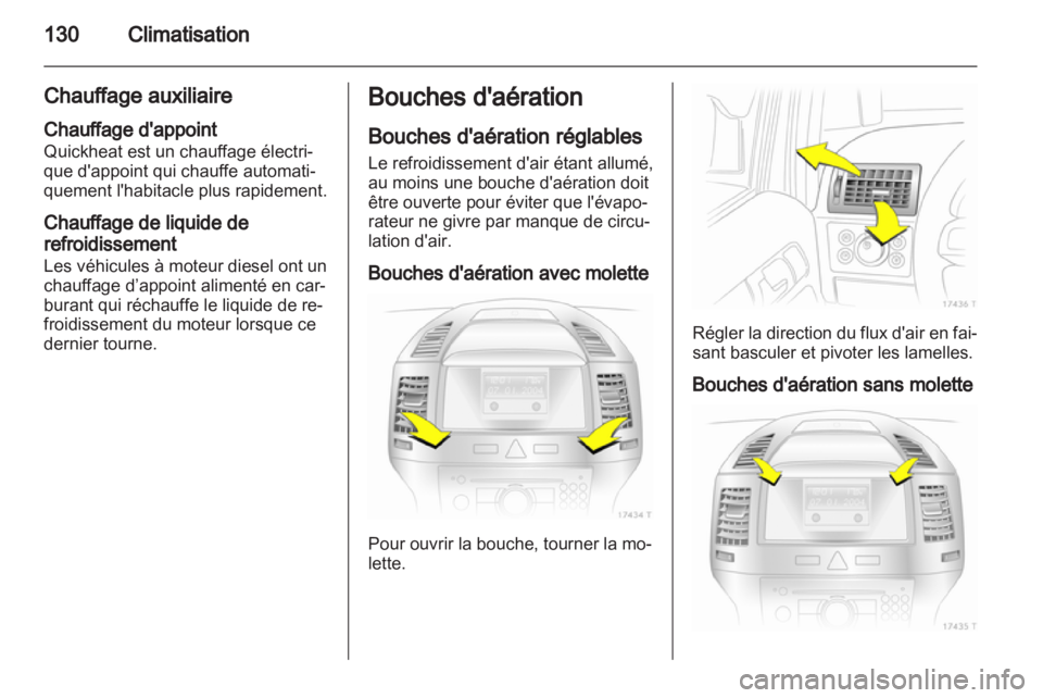 OPEL ZAFIRA 2010.5  Manuel dutilisation (in French) 
