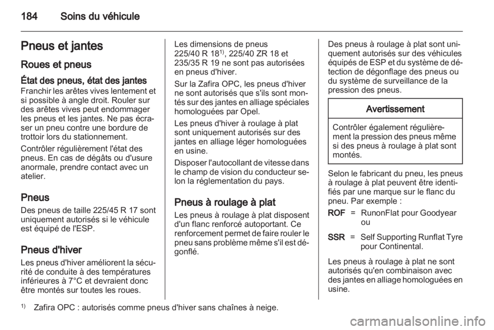 OPEL ZAFIRA 2010.5  Manuel dutilisation (in French) 