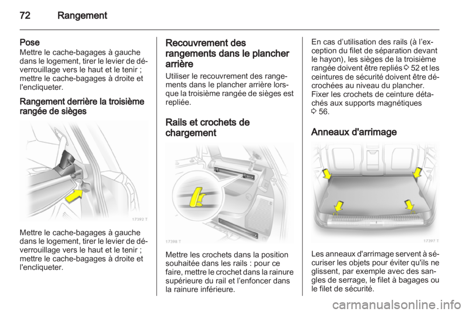 OPEL ZAFIRA 2010.5  Manuel dutilisation (in French) 