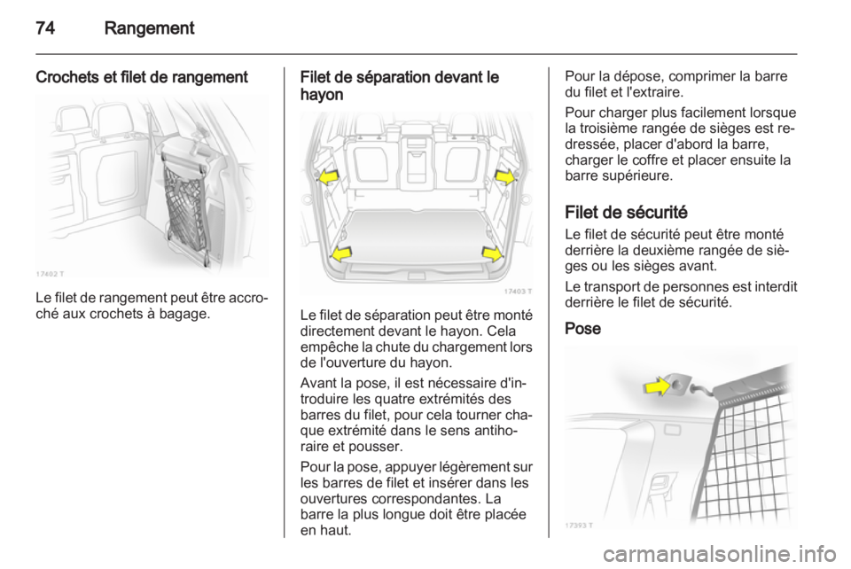 OPEL ZAFIRA 2010.5  Manuel dutilisation (in French) 
