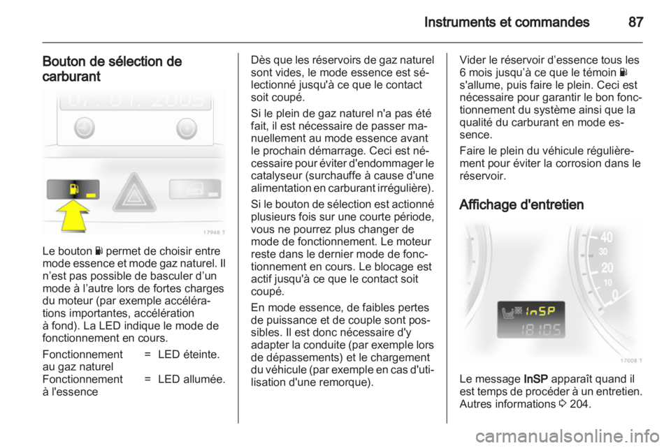 OPEL ZAFIRA 2010.5  Manuel dutilisation (in French) 