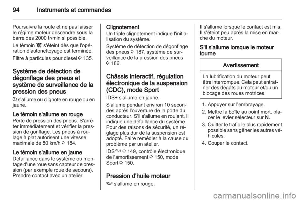 OPEL ZAFIRA 2010.5  Manuel dutilisation (in French) 