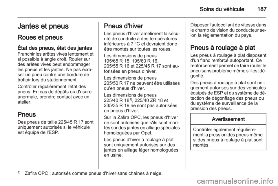 OPEL ZAFIRA 2011  Manuel dutilisation (in French) 
