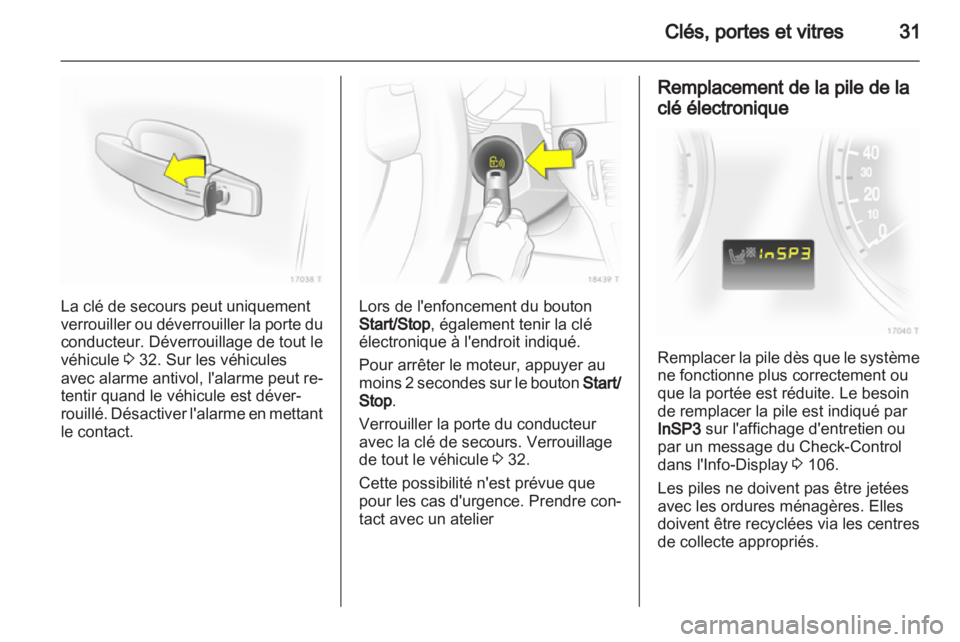 OPEL ZAFIRA 2011  Manuel dutilisation (in French) 