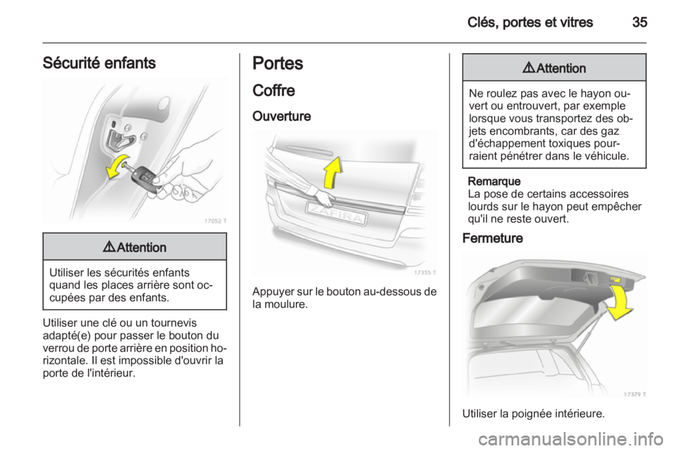 OPEL ZAFIRA 2011  Manuel dutilisation (in French) 