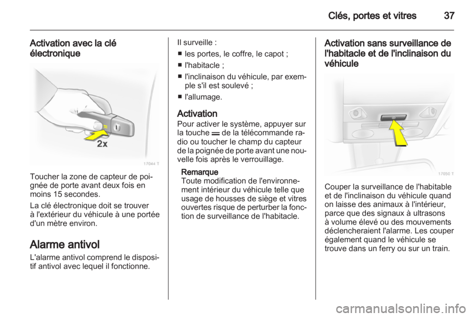 OPEL ZAFIRA 2011  Manuel dutilisation (in French) 