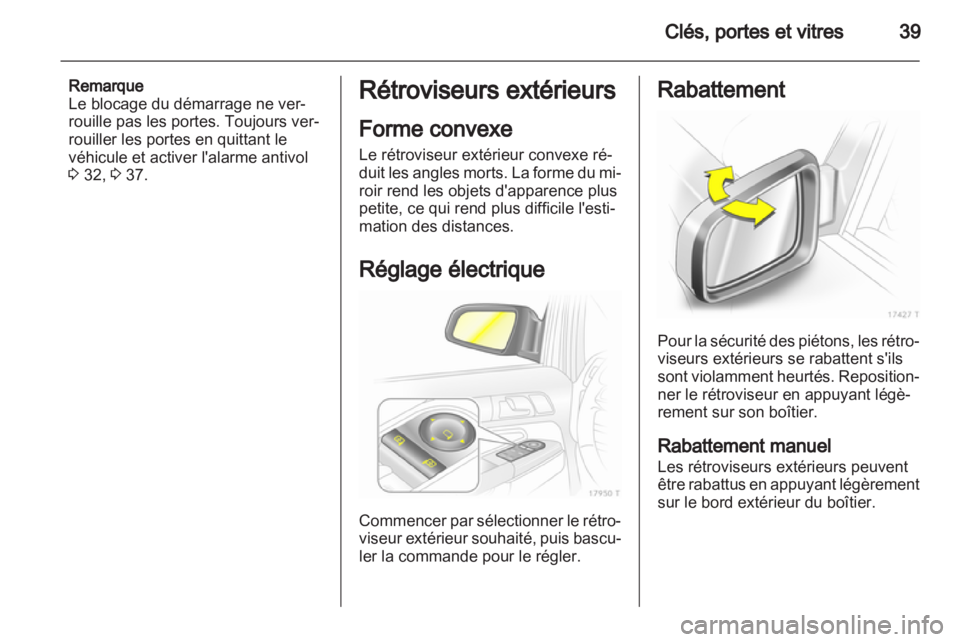 OPEL ZAFIRA 2011  Manuel dutilisation (in French) 