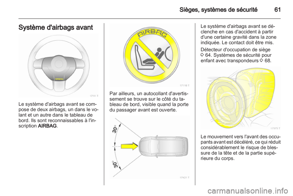 OPEL ZAFIRA 2011  Manuel dutilisation (in French) 