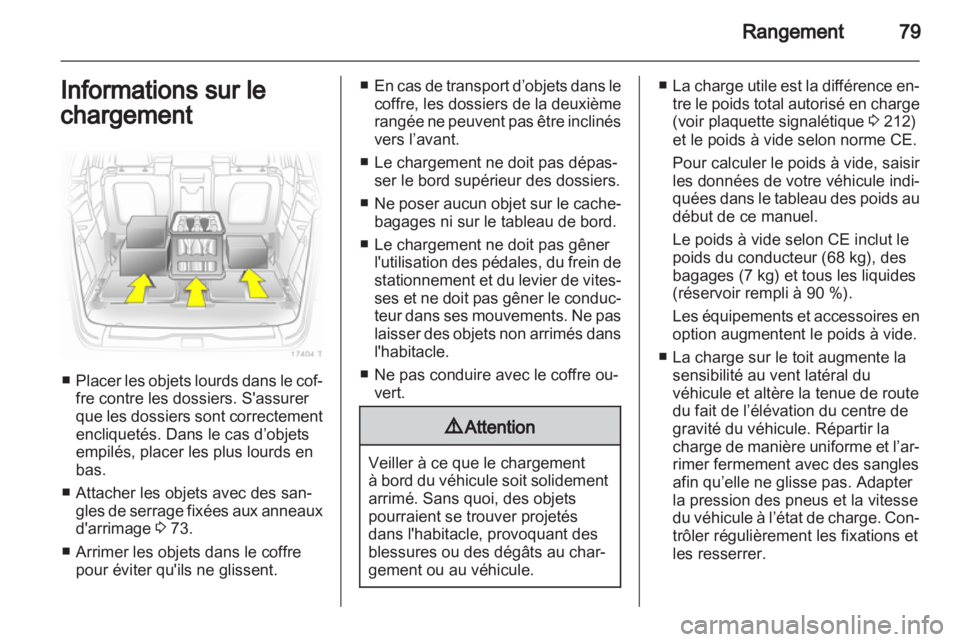 OPEL ZAFIRA 2011  Manuel dutilisation (in French) 
