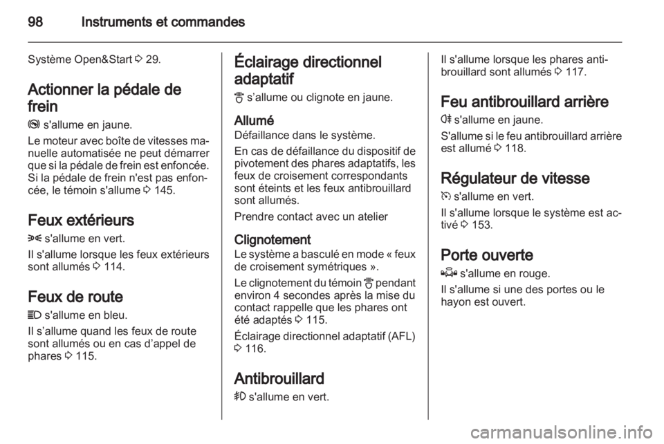 OPEL ZAFIRA 2011  Manuel dutilisation (in French) 
