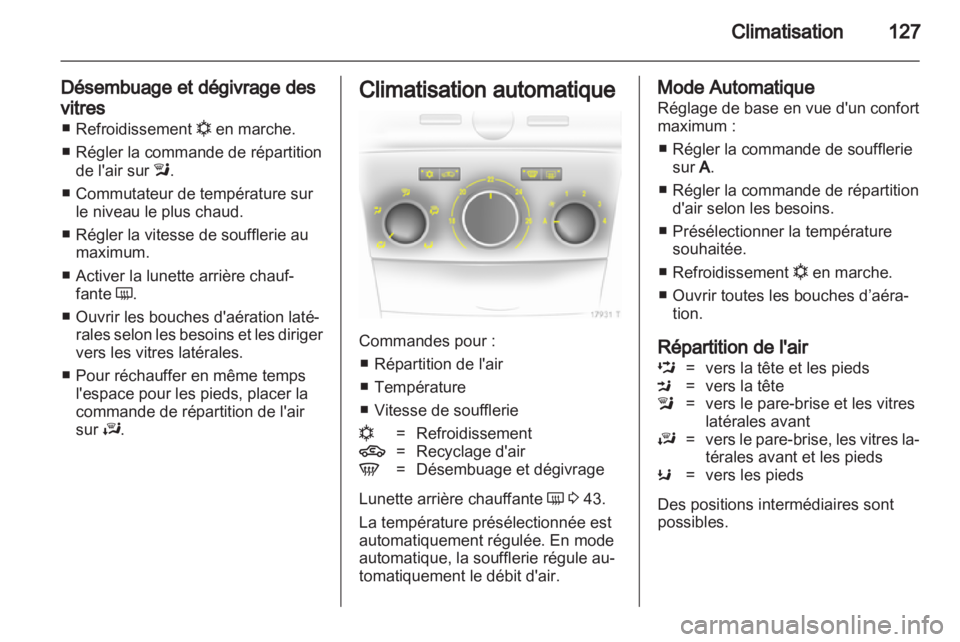 OPEL ZAFIRA 2011.5  Manuel dutilisation (in French) 