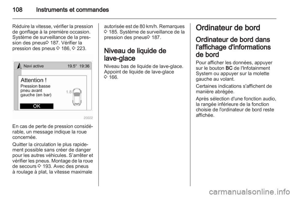 OPEL ZAFIRA 2012  Manuel dutilisation (in French) 