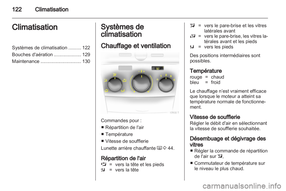 OPEL ZAFIRA 2012  Manuel dutilisation (in French) 