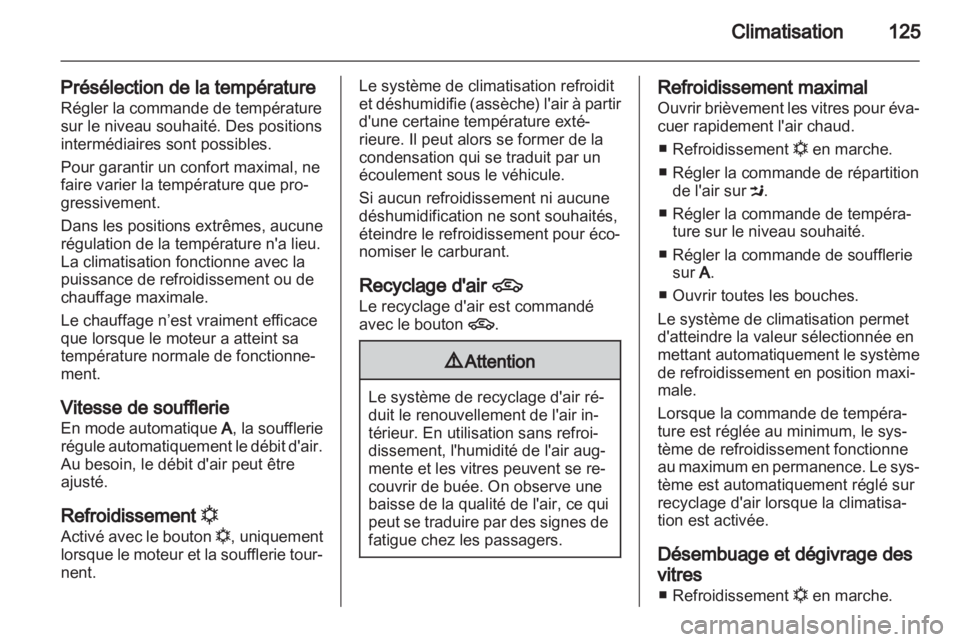 OPEL ZAFIRA 2012  Manuel dutilisation (in French) 