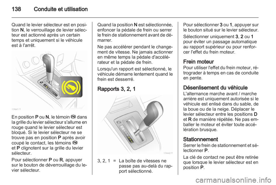 OPEL ZAFIRA 2012  Manuel dutilisation (in French) 