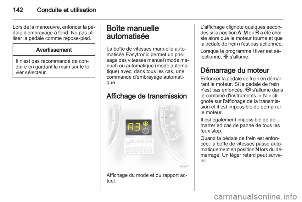 OPEL ZAFIRA 2012  Manuel dutilisation (in French) 