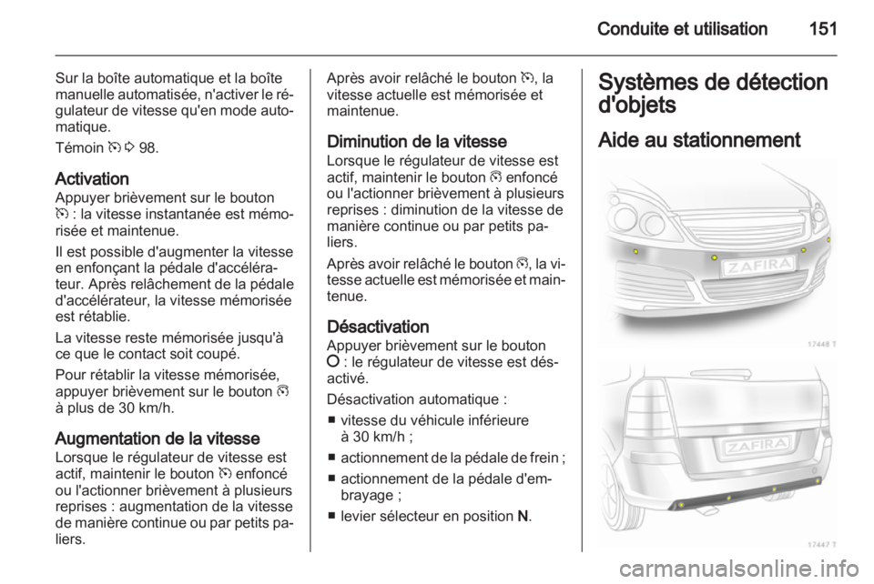 OPEL ZAFIRA 2012  Manuel dutilisation (in French) 