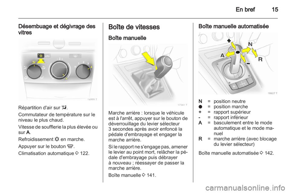 OPEL ZAFIRA 2012  Manuel dutilisation (in French) 