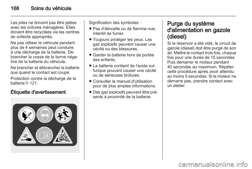 OPEL ZAFIRA 2012  Manuel dutilisation (in French) 