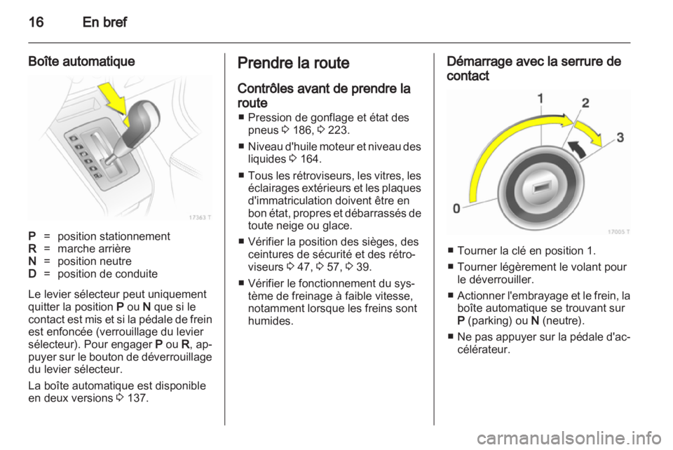 OPEL ZAFIRA 2012  Manuel dutilisation (in French) 
